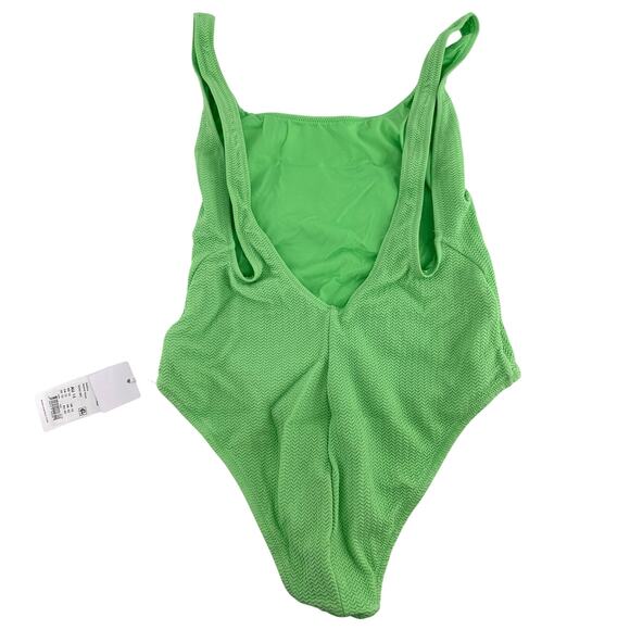 Seafolly Summer Green Sea Dive Retro One Piece Swimsuit Size 10 - Picture 5 of 9